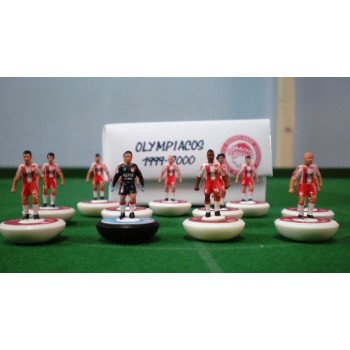Subbuteo Andrew Table Soccer Olympiacos 1999-2000 on Lightweight Bases